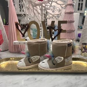 Muk Luks Zoo Babies toddler girl boots size 8